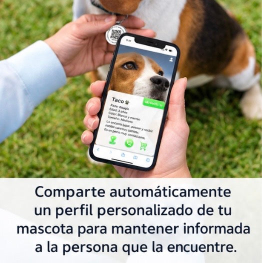 Chapa de Identificación QR Antipérdida - PAWTIS